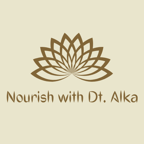 Nourish with Dt. Alka logo